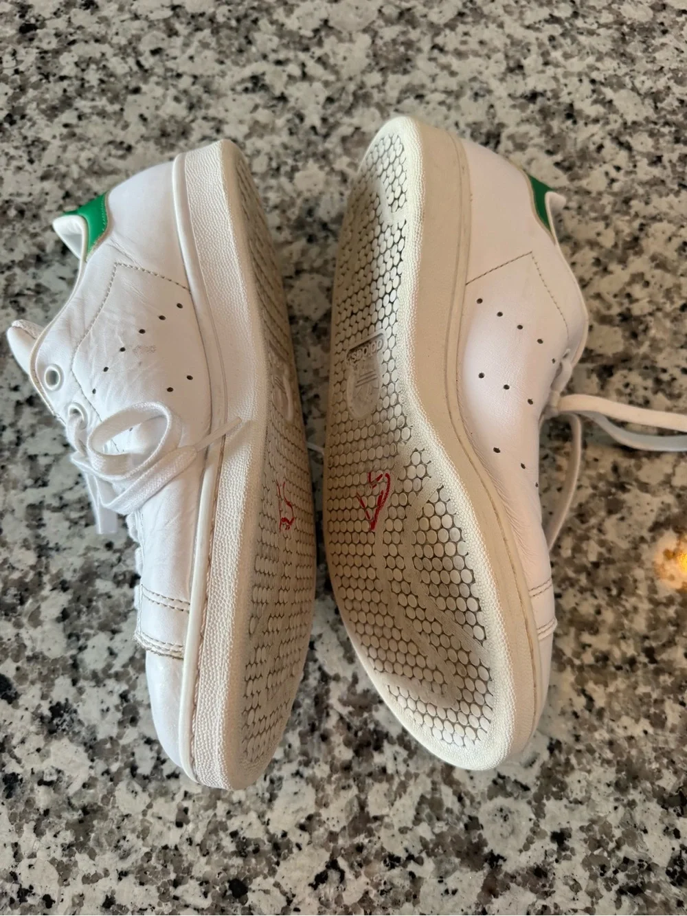 adidas Originals Stan Smith Leather Sneakers White Green Men’s 6.5 / Women’s 7.5